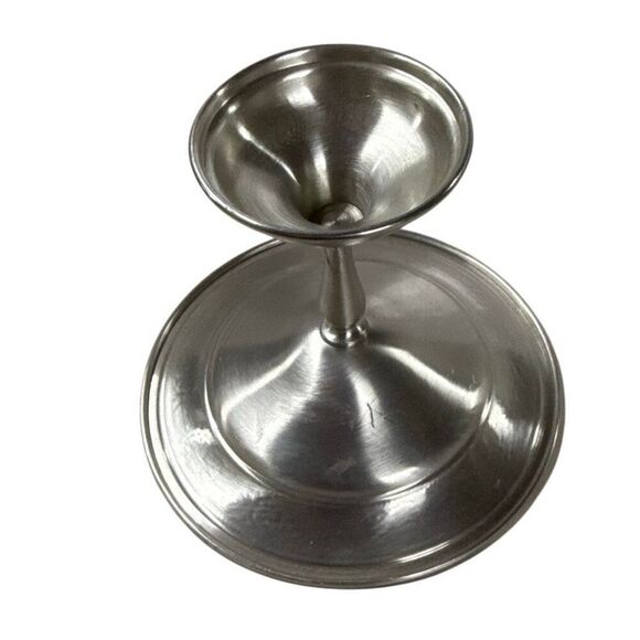 Preisner Silver Pewter Compote Pedestal Candy Nut Dish Floral Etched Design - Picture 3 of 6